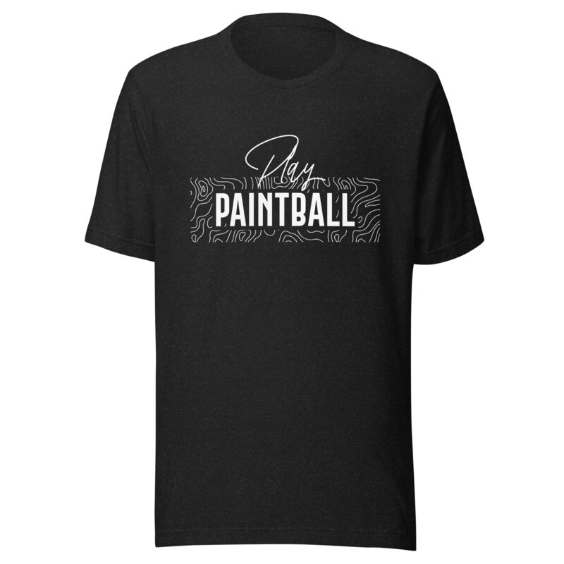 T-shirt  - Paintball GEO White Print (Multiple Colors)