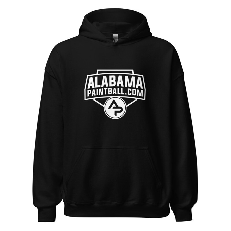 Hoodie - Alabama Logo White Print (Multiple Colors)