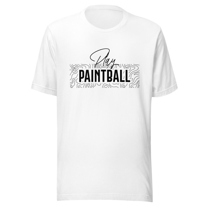T-shirt - Paintball GEO Black Print (Multiple Colors)