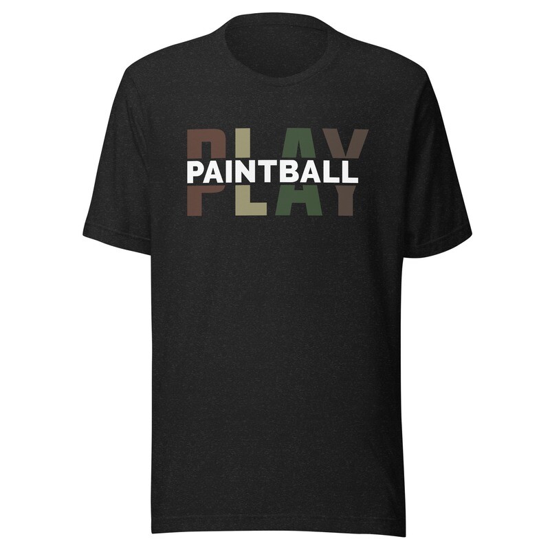 T-shirt - Paintball BIG PLAY Camo Print (Multiple Colors)