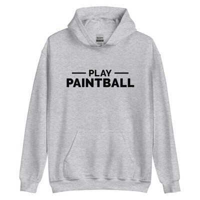 Hoodie - Paintball STATEMENT Black Print (Multiple Colors)