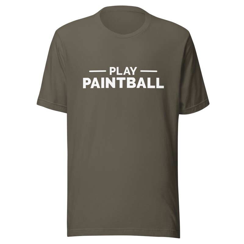 T-shirt - Paintball STATEMENT White Print (Multiple Colors)