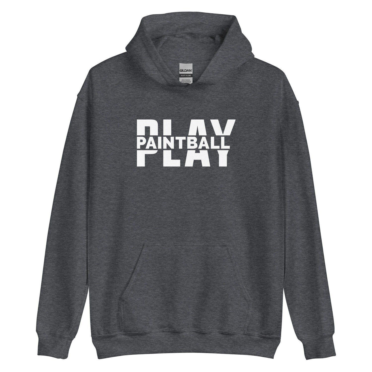 Hoodie - Paintball BIG PLAY White Print (Multiple Colors)