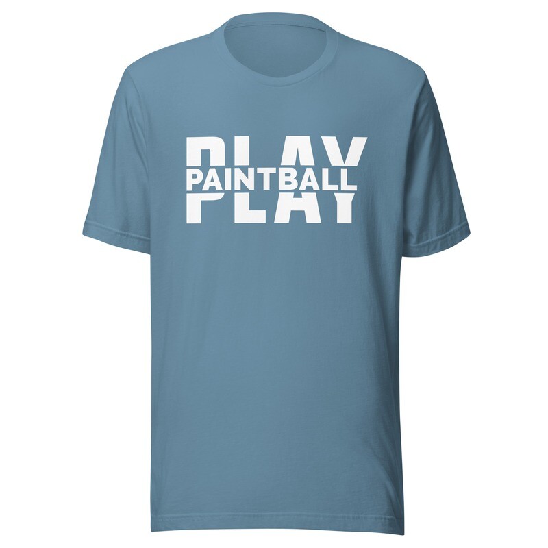 T-shirt - Paintball BIG PLAY White Print (Multiple Colors)