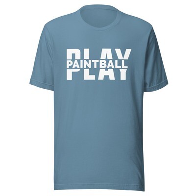 T-shirt - Paintball BIG PLAY White Print (Multiple Colors)