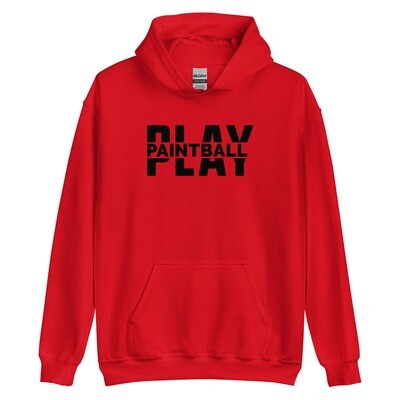 Hoodie - Paintball BIG PLAY Black Print (Multiple Colors)