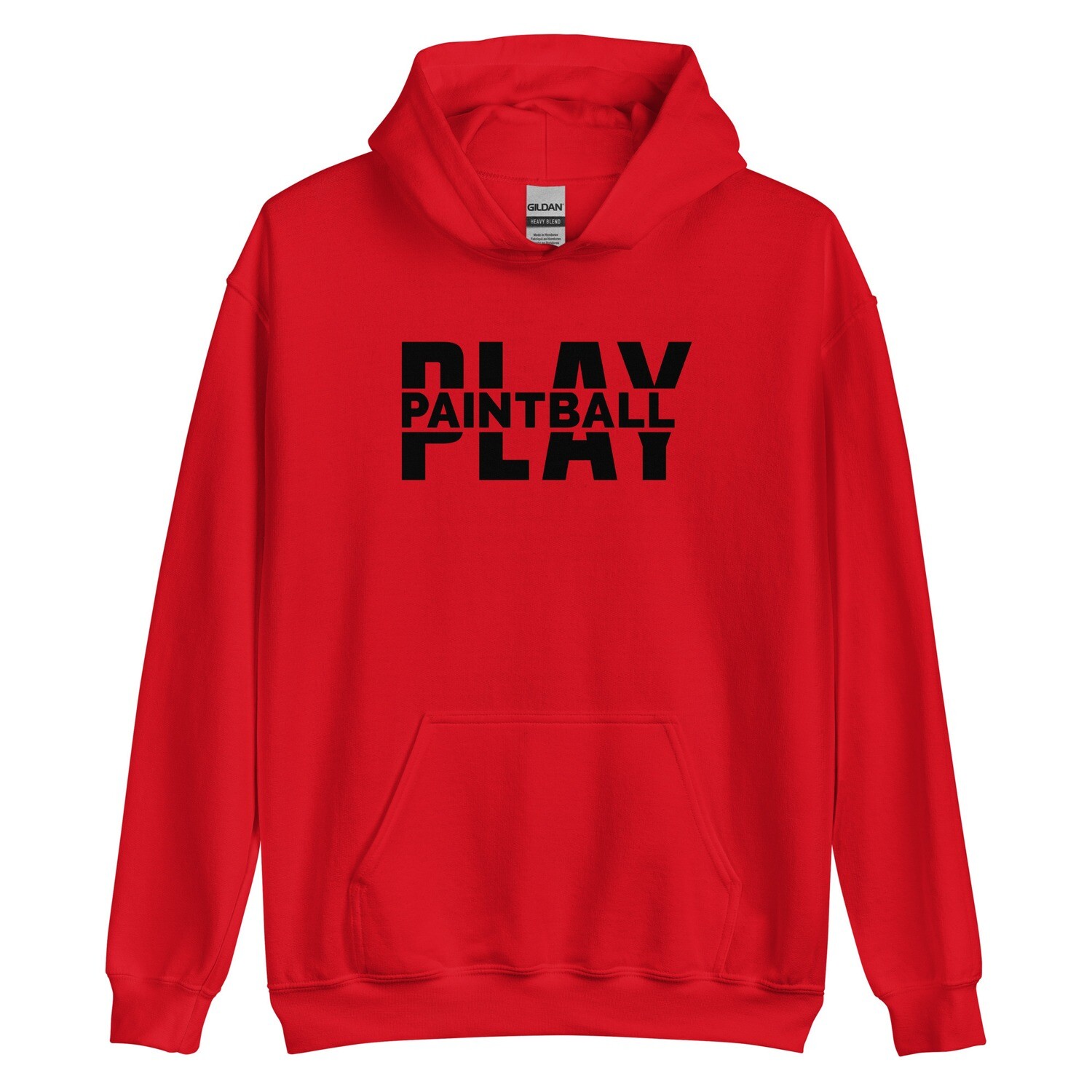 Hoodie - Paintball BIG PLAY Black Print (Multiple Colors)