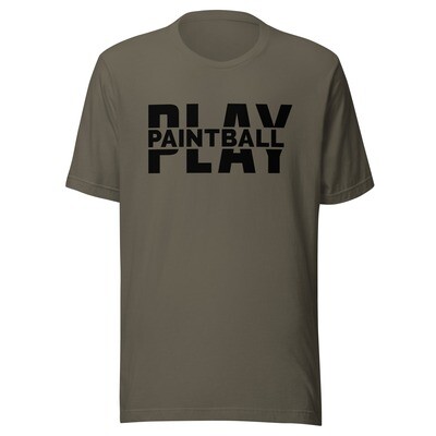 T-shirt - Paintball BIG PLAY Black Print (Multiple Colors)