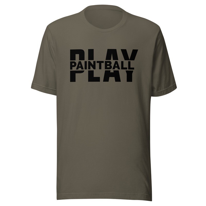 T-shirt - Paintball BIG PLAY Black Print (Multiple Colors)