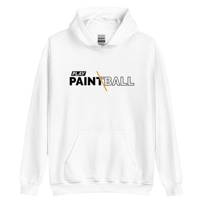 Hoodie - Paintball SLASH Black/Orange Print (Multiple Colors)