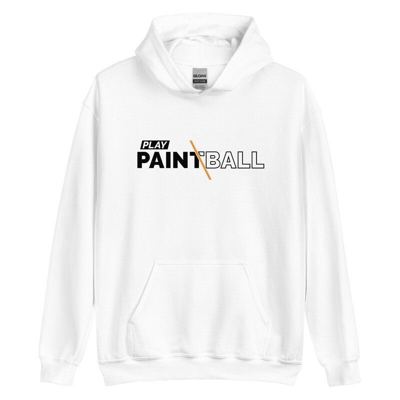 Hoodie - Paintball SLASH Black/Orange Print (Multiple Colors)