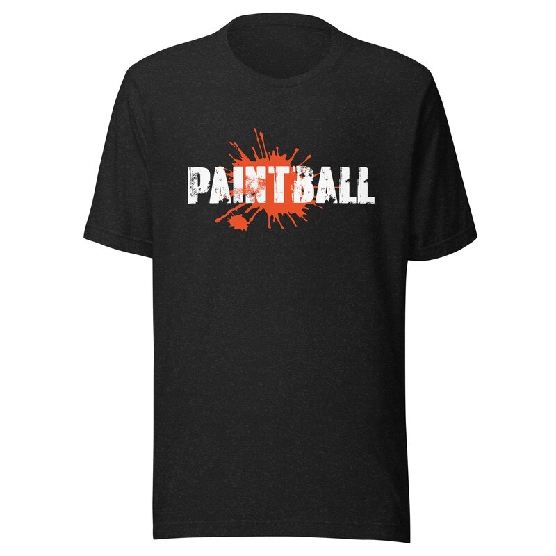 T-shirt  - Paintball SPLATTER White Print (Multiple Colors)
