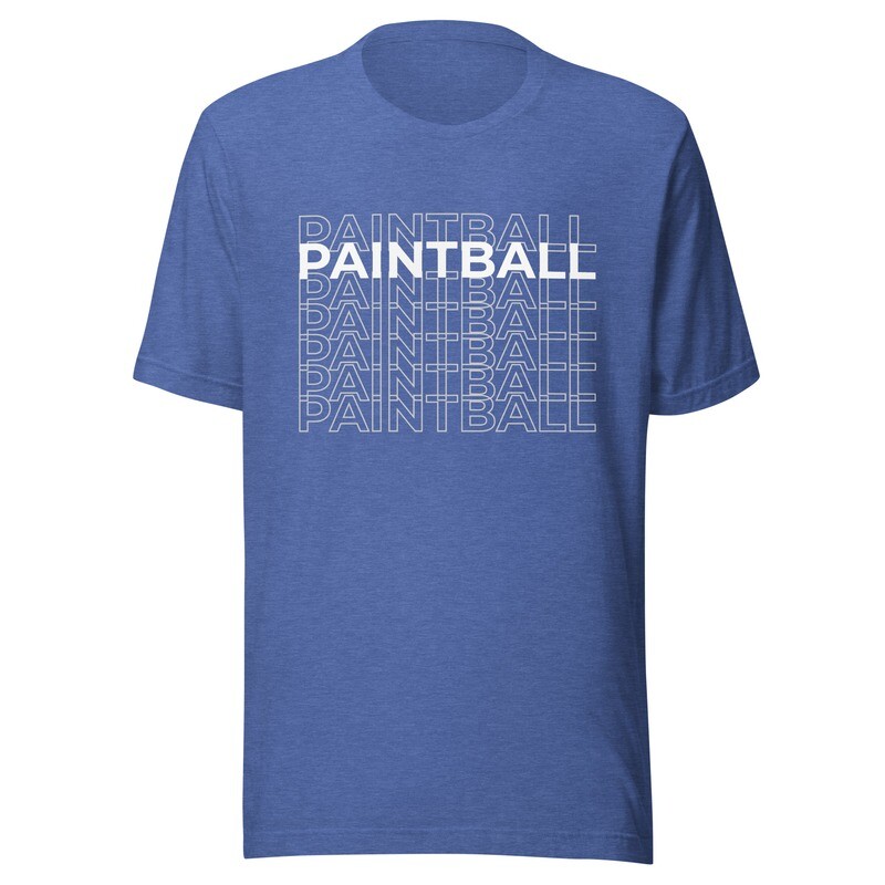 T-shirt  - Paintball REPEAT White Print (Multiple Colors)