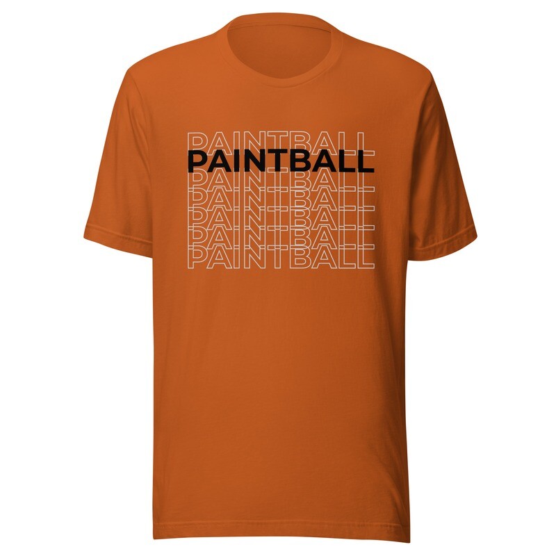 T-shirt  - Paintball REPEAT Black Print (Multiple Colors)
