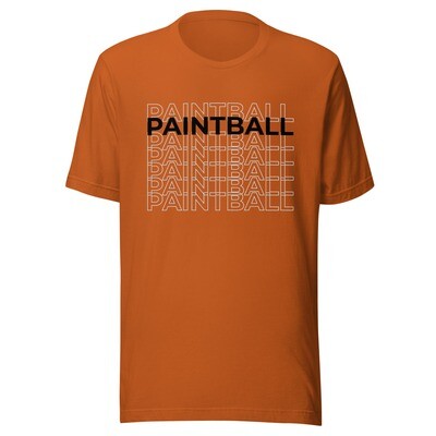 T-shirt  - Paintball REPEAT Black Print (Multiple Colors)
