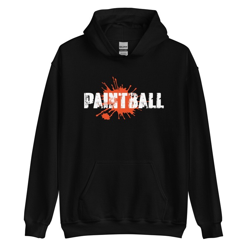 Hoodie - Paintball SPLATTER White Print (Multiple Colors)