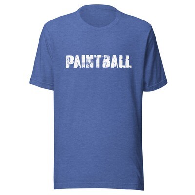 T-shirt  - Paintball ROUGH White Print (Multiple Colors)
