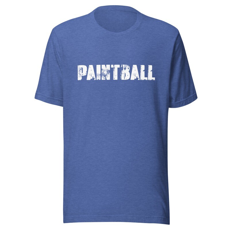 T-shirt  - Paintball ROUGH White Print (Multiple Colors)