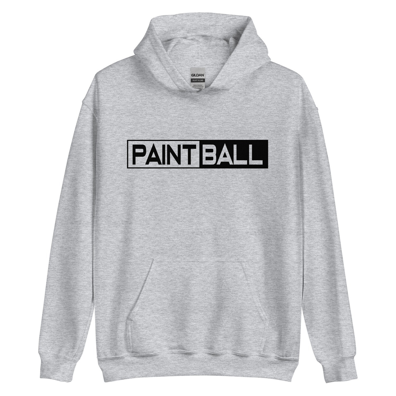 Hoodie - Paintball BOX SPLIT Black Print (Multiple Colors)