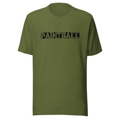 T-shirt  - Paintball GRUNGE Black Print (Multiple Colors)
