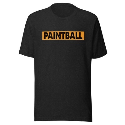 T-shirt - Paintball BOX Yellow Print (Multiple Colors)