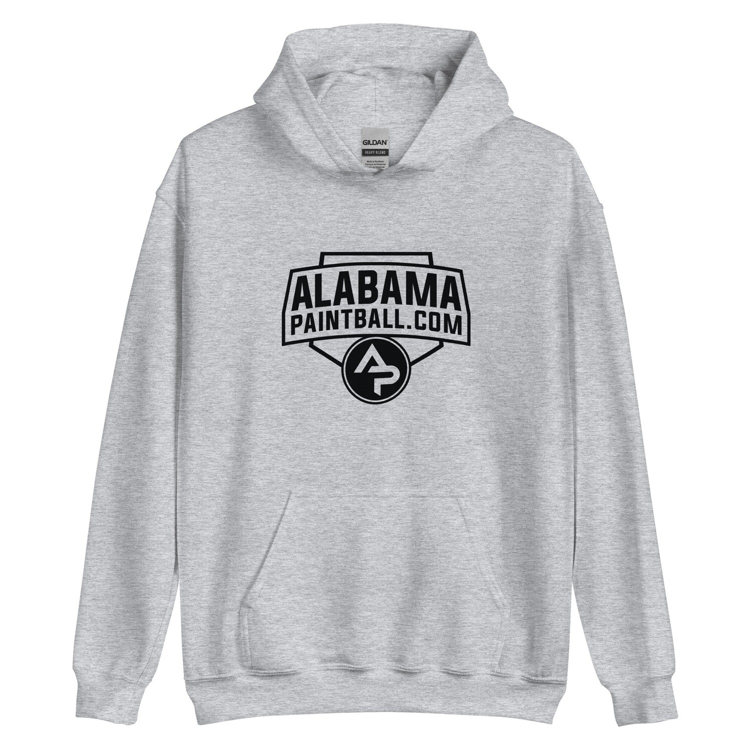 Hoodie - Alabama Logo Black Print (Multiple Colors)