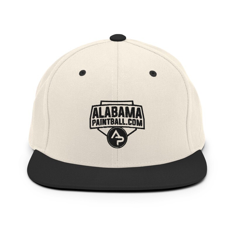 Snapback Hat - Alabama Black Logo