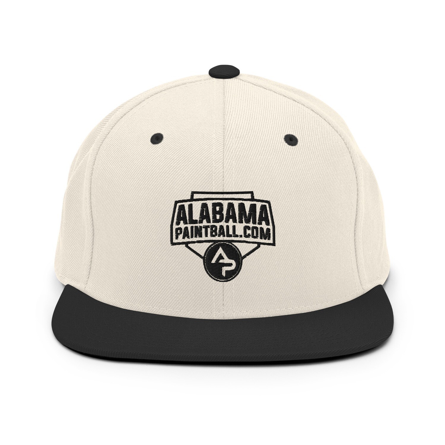 Snapback Hat - Alabama Black Logo
