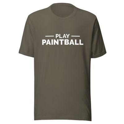 T-shirt - Paintball STATEMENT White Print (Multiple Colors)