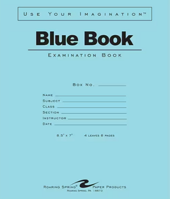 Blue Book Examination Pamphlet