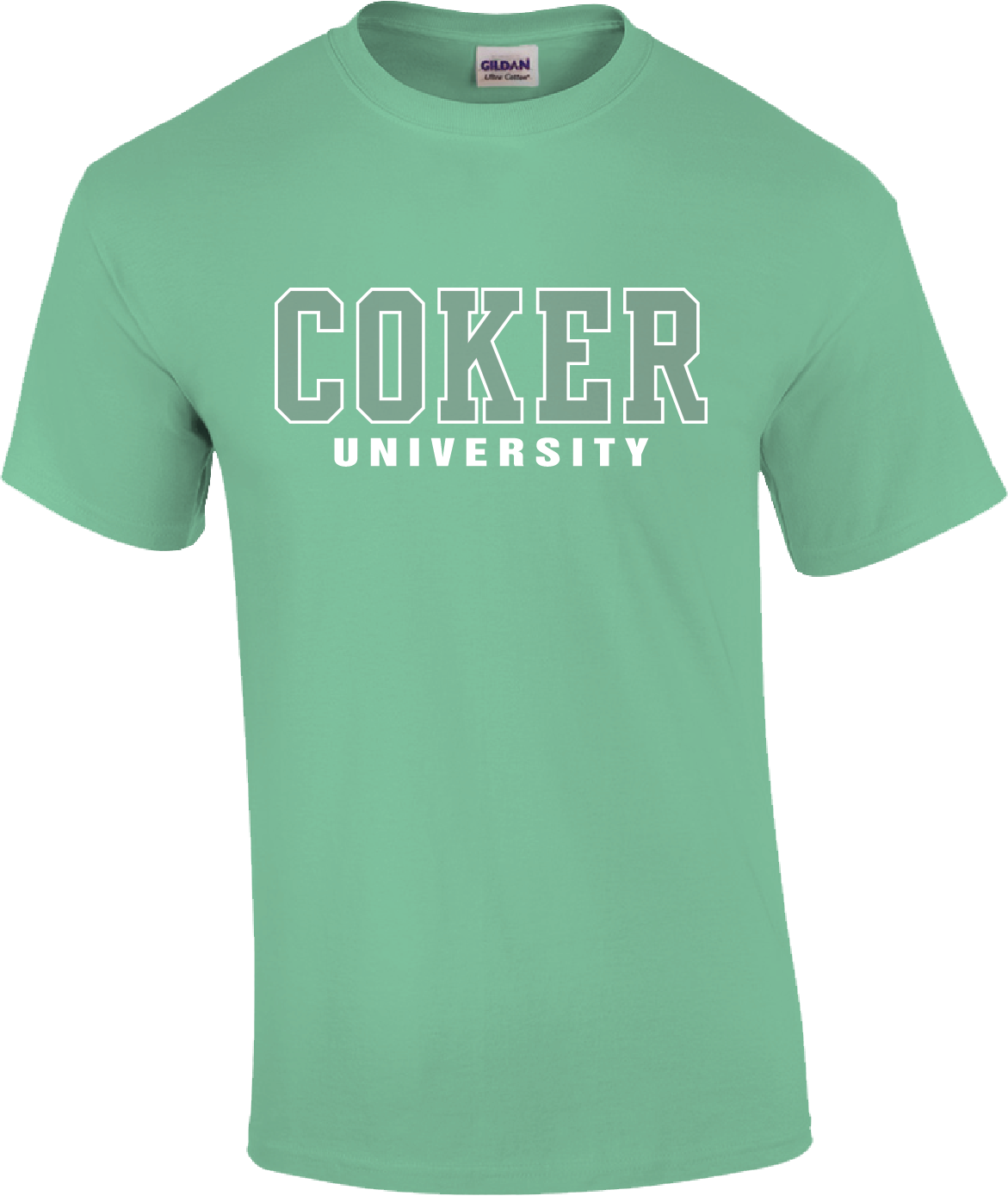 Mint Clear Logo &quot;Coker University&quot; (SP-5140), size: small