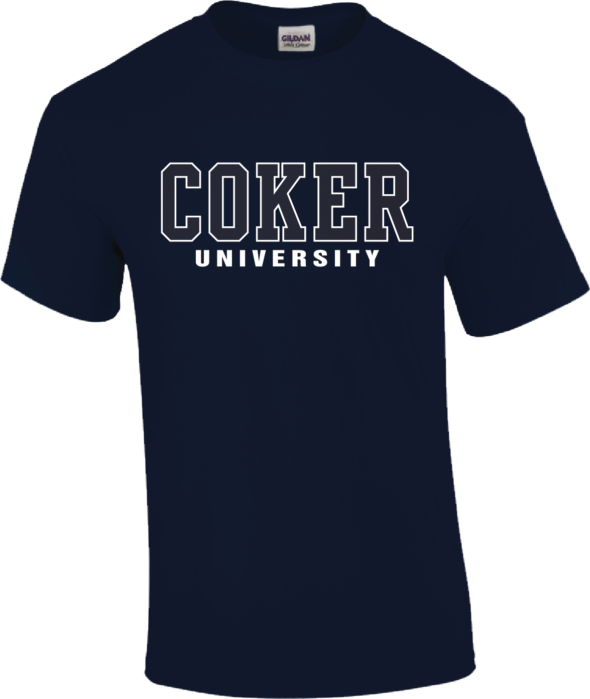 Navy Clear Logo &quot;Coker University&quot; S/S, size: Small
