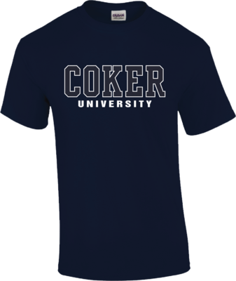 Navy Clear Logo &quot;Coker University&quot; S/S