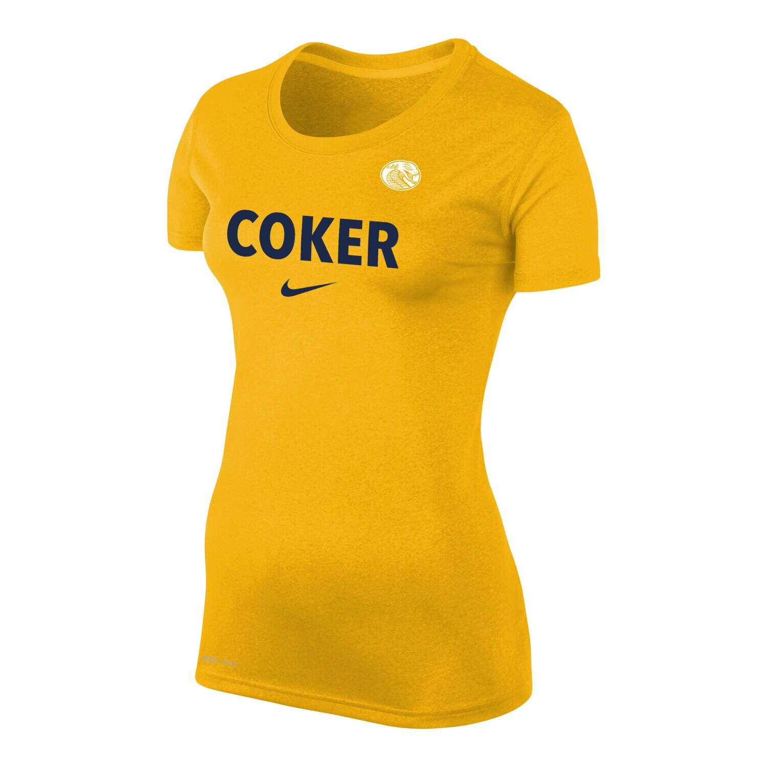 Women&#39;s Dri-fit nike t-shirt yellow, size: large