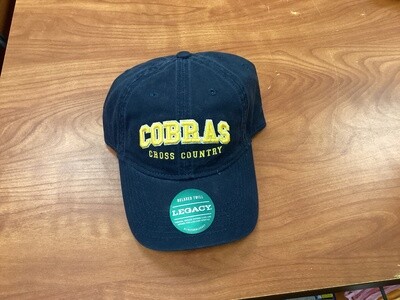 Legacy Relaxed Twill Yellow Embroidered &quot;Cobras Cross Country&quot; Hat