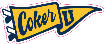 Coker Pennant Flag Sticker
