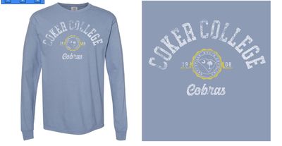 Coker College Comfort Colors Long Sleeve