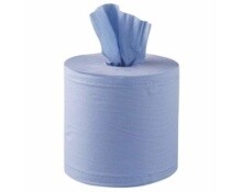 2 PLY BLUE CENTRE FEED ROLL 175MM X 150M