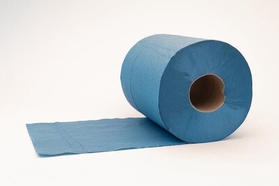 2 PLY BLUE CENTRE FEED ROLL 190MM X 150M