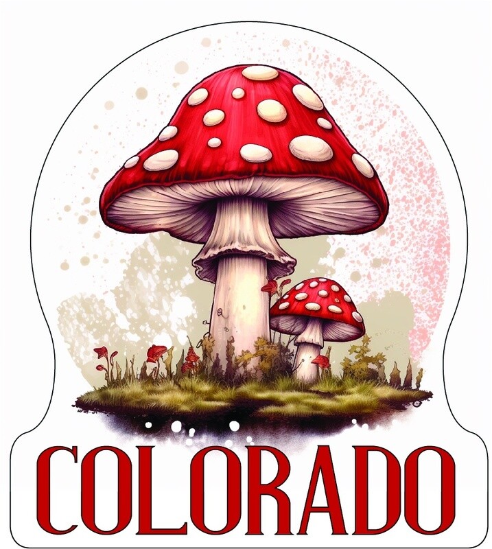 Colorado Amanita sticker