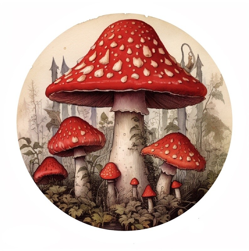 Amanita Muscaria sticker