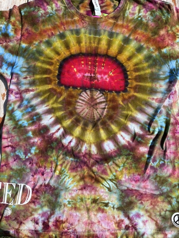 Amanita Muscaria tie dye shirt