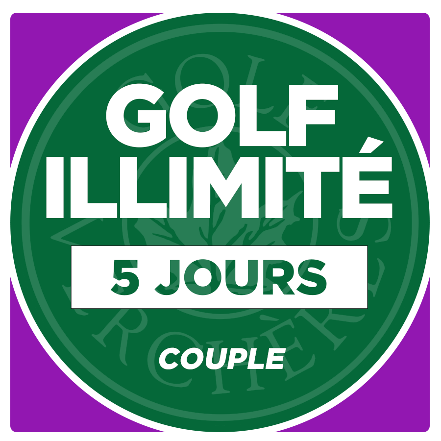 Golf illimité - 5 jours - Couple
