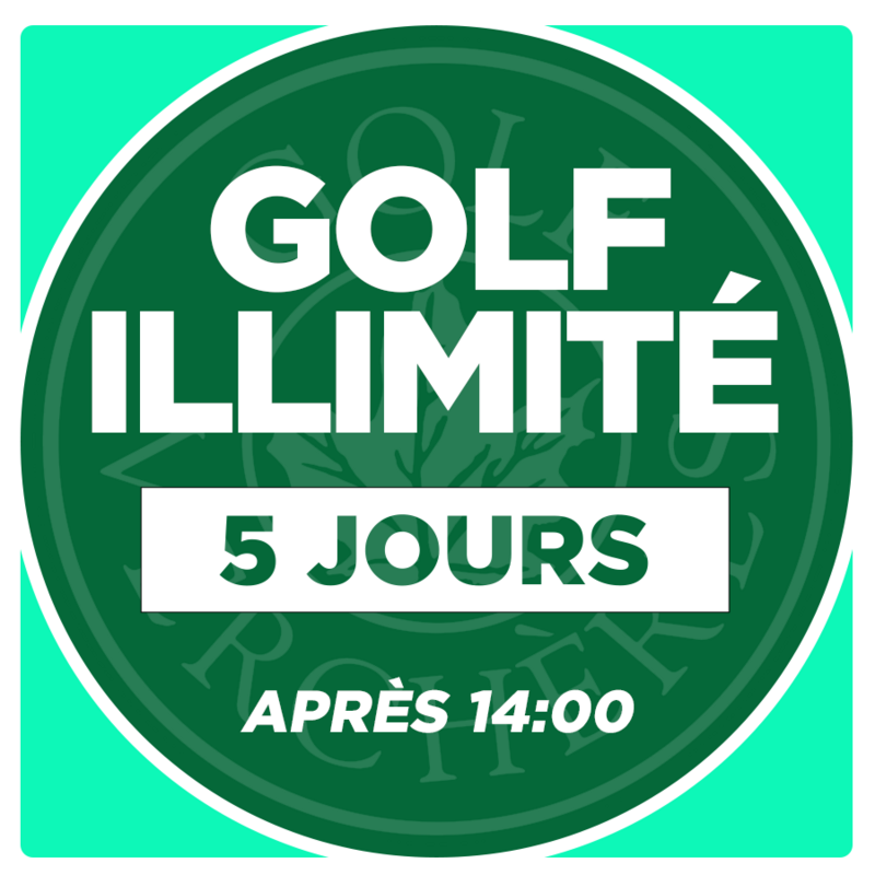 Golf illimité - 5 jours - Après 14:00