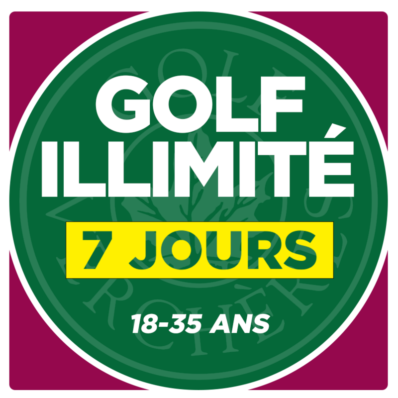 Golf illimité - 7 jours - 18-35 ans