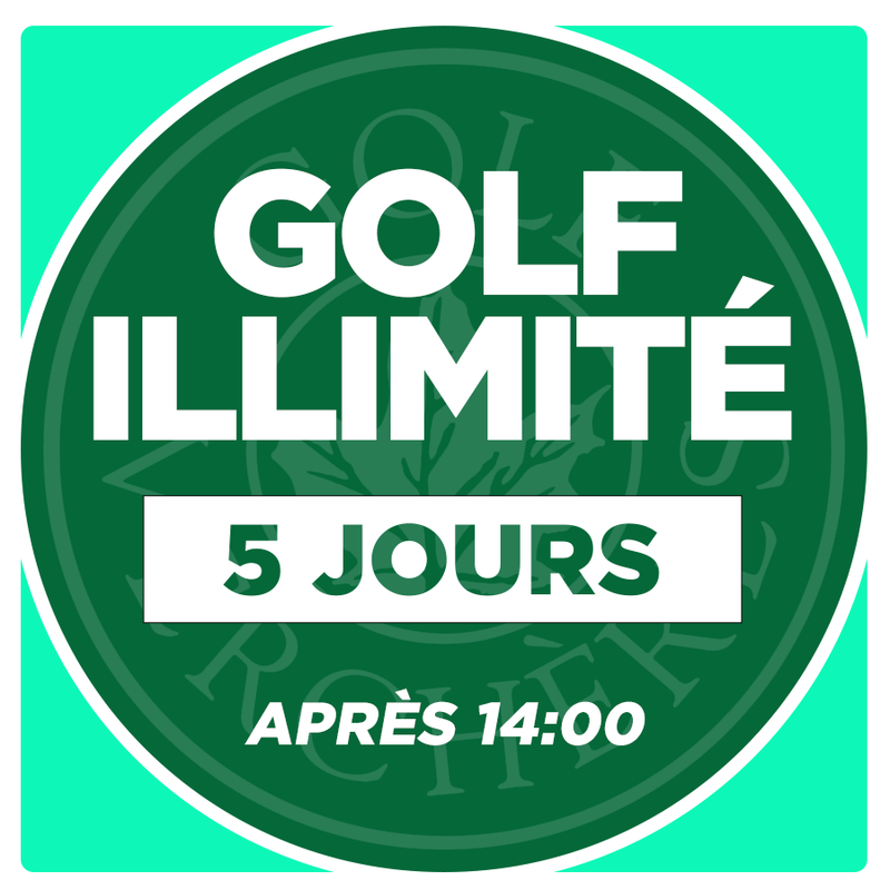 Golf illimité - 5 jours - Après 14:00