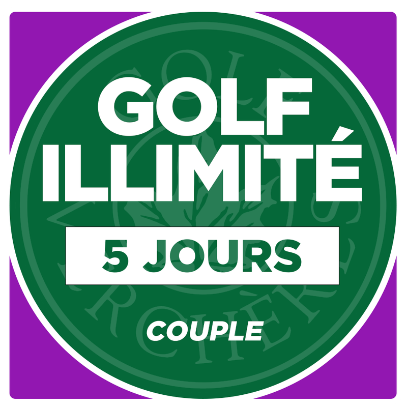 Golf illimité - 5 jours - Couple