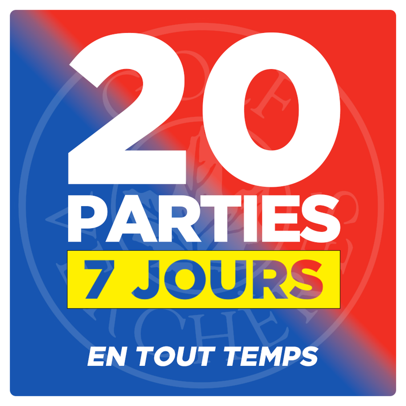 PROMO EXPOGOLF - 20 Parties - 7 Jours - En tout temps