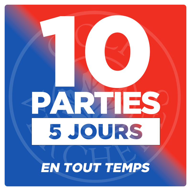 PROMO EXPOGOLF - 10 Parties - 5 Jours - En tout temps