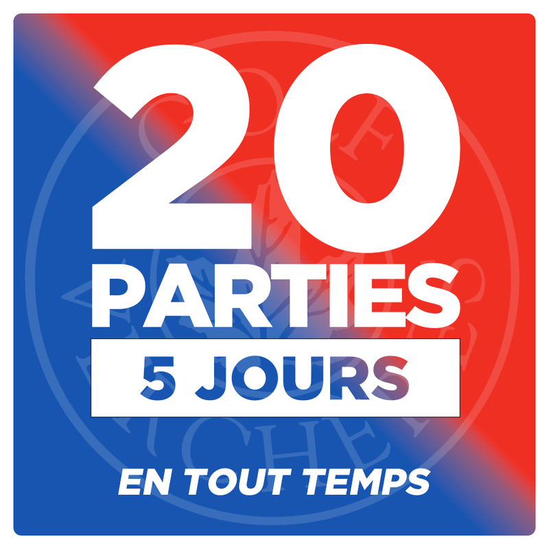 PROMO EXPOGOLF - 20 Parties - 5 Jours - En tout temps